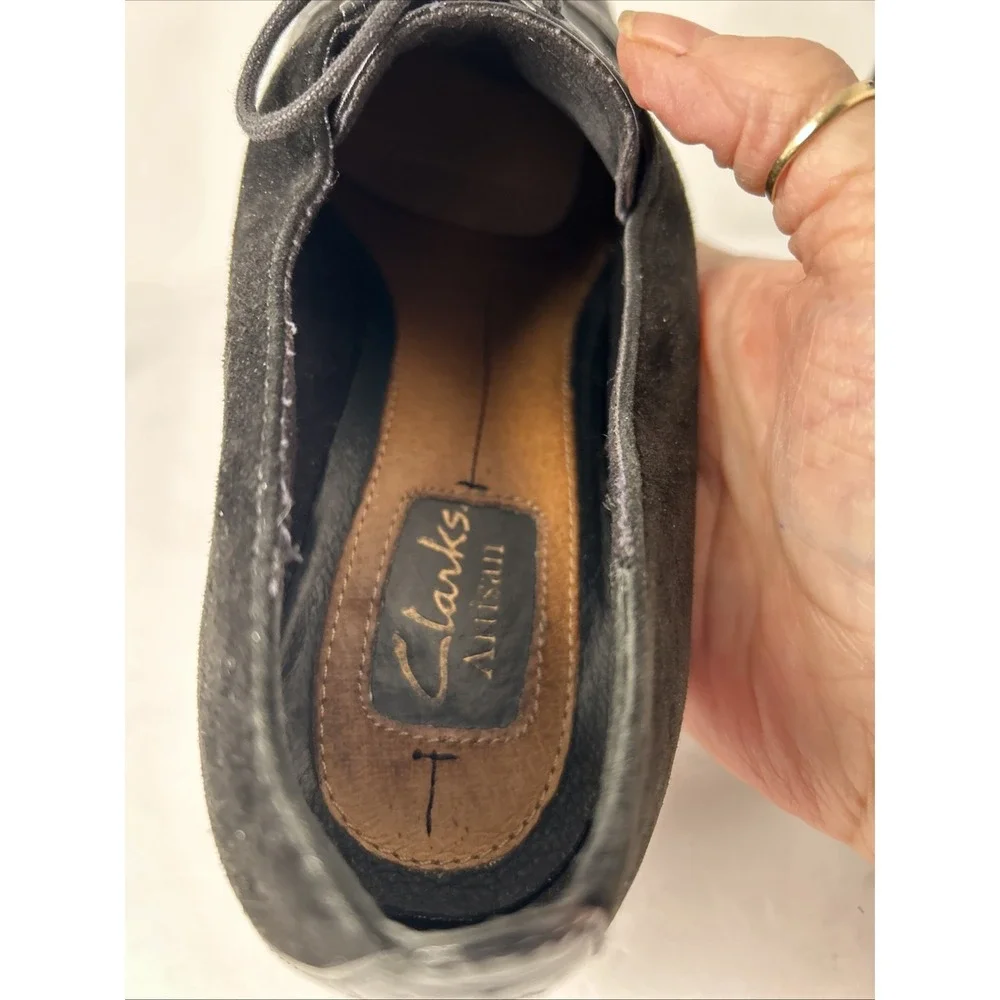 Clark's Artisan Women's Heels  With Laces Sz 8.5 M‎ Black